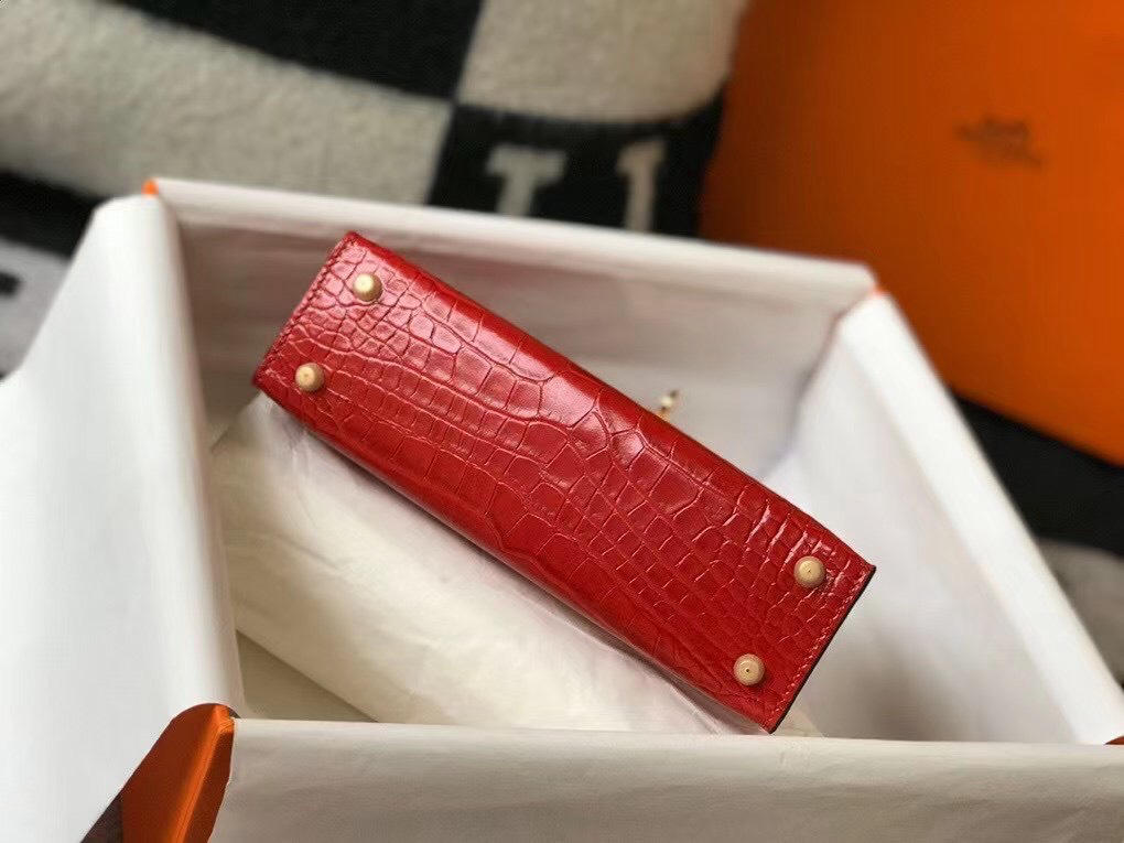 Túi xách nữ Hermes 𝑴𝒊𝒏𝒊 𝑲𝒆𝒍𝒍𝒚 𝑪𝒐𝒑𝒚 𝑪𝒓𝒐𝒄𝒐𝒅𝒊𝒍𝒆 may tay 50%