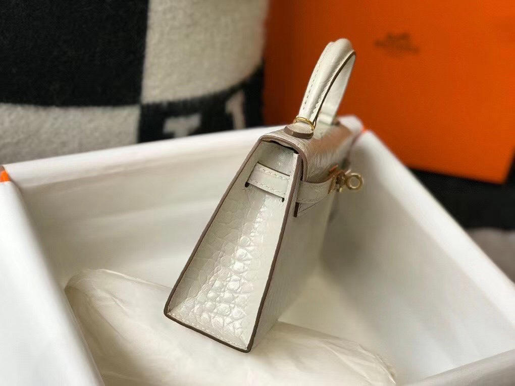 Túi xách nữ Hermes 𝑴𝒊𝒏𝒊 𝑲𝒆𝒍𝒍𝒚 𝑪𝒐𝒑𝒚 𝑪𝒓𝒐𝒄𝒐𝒅𝒊𝒍𝒆 may tay 50%