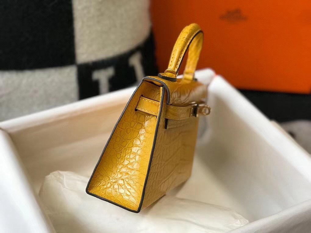 Túi xách nữ Hermes 𝑴𝒊𝒏𝒊 𝑲𝒆𝒍𝒍𝒚 𝑪𝒐𝒑𝒚 𝑪𝒓𝒐𝒄𝒐𝒅𝒊𝒍𝒆 may tay 50%