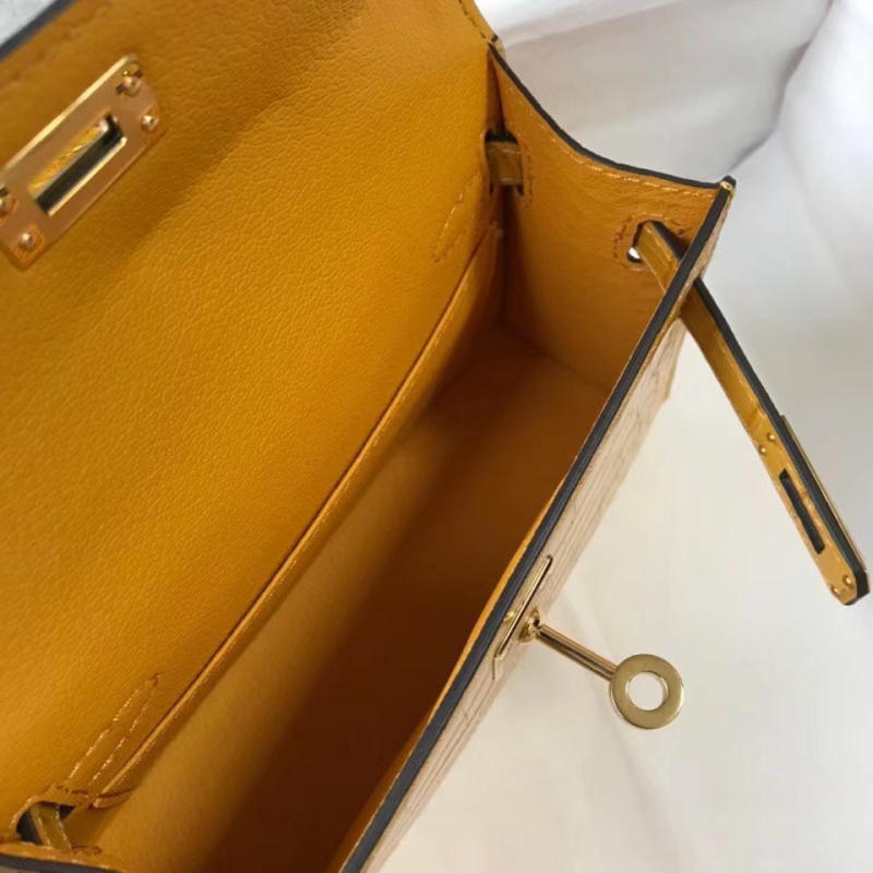 Túi xách nữ Hermes 𝑴𝒊𝒏𝒊 𝑲𝒆𝒍𝒍𝒚 𝑪𝒐𝒑𝒚 𝑪𝒓𝒐𝒄𝒐𝒅𝒊𝒍𝒆 may tay 50%