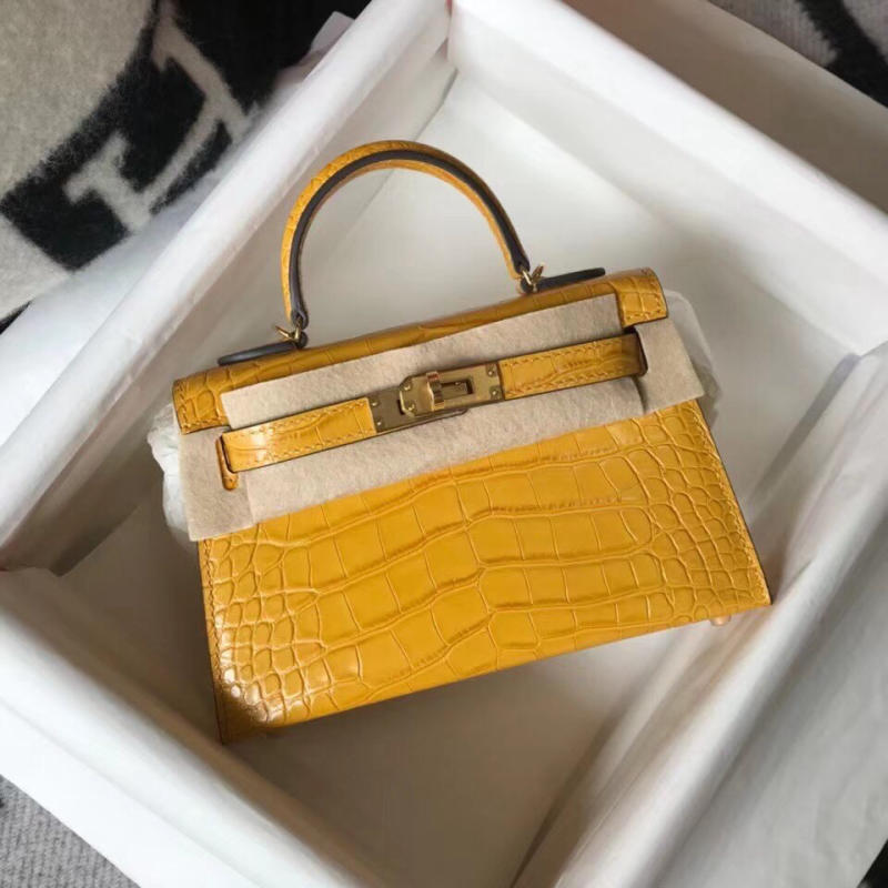 Túi xách nữ Hermes 𝑴𝒊𝒏𝒊 𝑲𝒆𝒍𝒍𝒚 𝑪𝒐𝒑𝒚 𝑪𝒓𝒐𝒄𝒐𝒅𝒊𝒍𝒆 may tay 50%