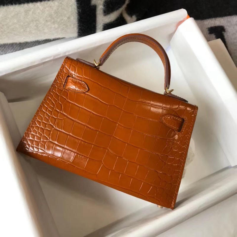 Túi xách nữ Hermes 𝑴𝒊𝒏𝒊 𝑲𝒆𝒍𝒍𝒚 𝑪𝒐𝒑𝒚 𝑪𝒓𝒐𝒄𝒐𝒅𝒊𝒍𝒆 may tay 50%