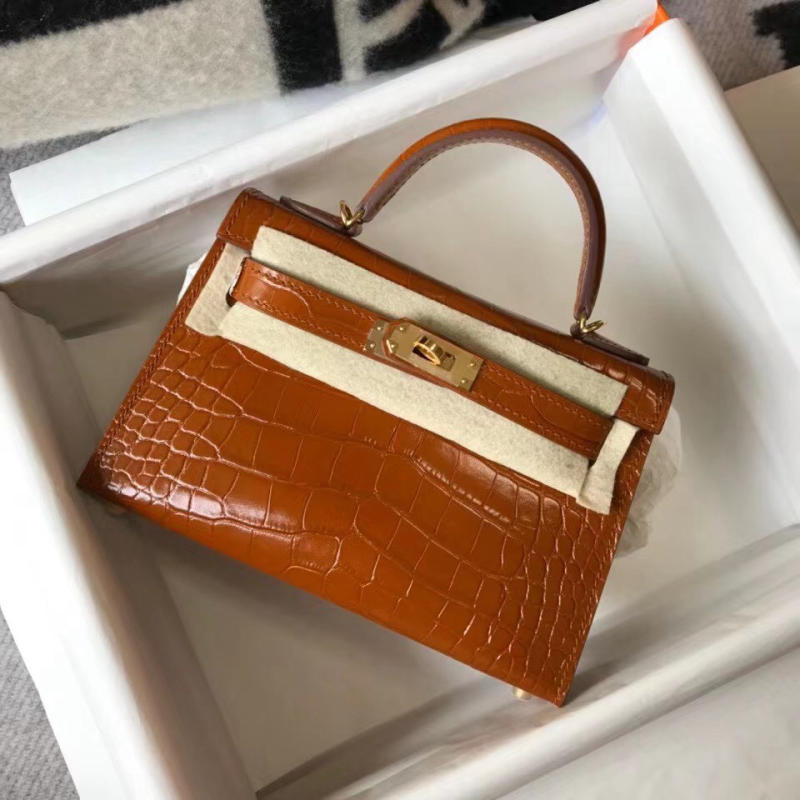 Túi xách nữ Hermes 𝑴𝒊𝒏𝒊 𝑲𝒆𝒍𝒍𝒚 𝑪𝒐𝒑𝒚 𝑪𝒓𝒐𝒄𝒐𝒅𝒊𝒍𝒆 may tay 50%