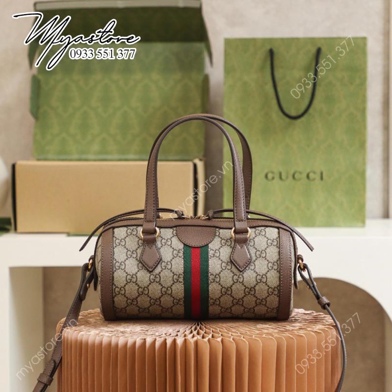 Túi xách nữ 𝙊𝙥𝙝𝙞𝙙𝙞𝙖 series Gucci Boston_Authentic