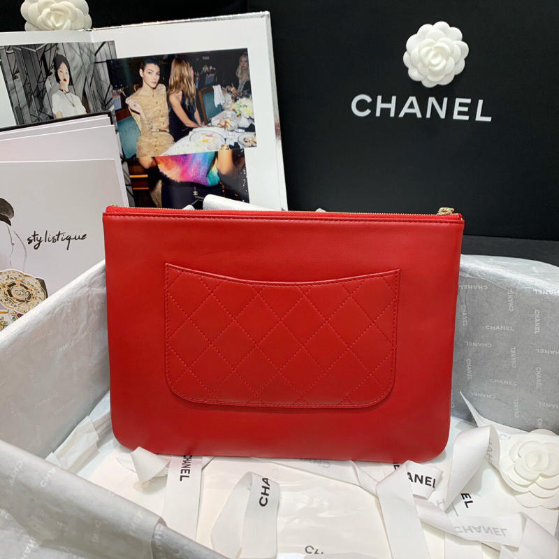 Ví Clutch Batch spot Chanel siêu cấp màu đen size 28cm